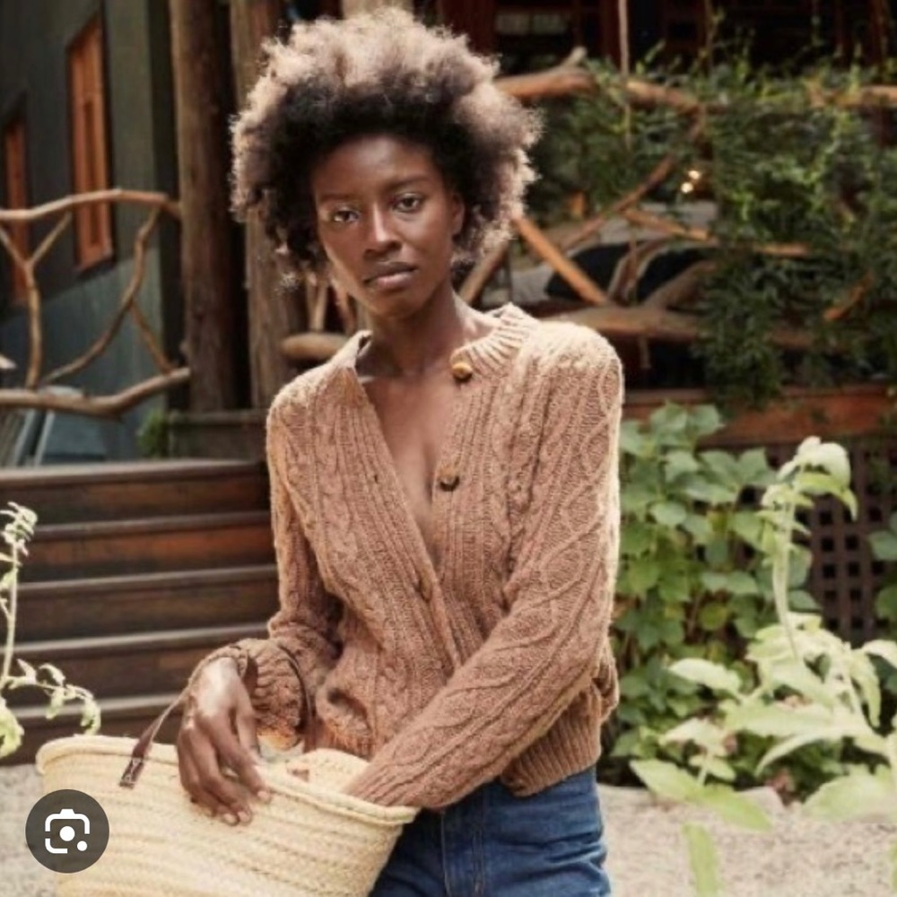 Dôen Verona Cardigan in Camel, size XS